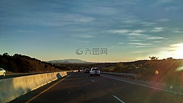 路,日出,公路旅行