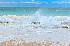 黑海,海浪,海上的泡沫