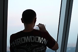 照片,摩天樓,男子