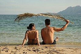 海灘,對,海