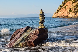 石頭,石,海