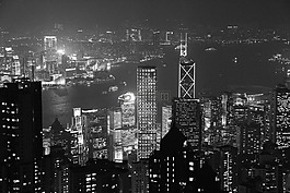夜,城市,查看