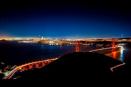 金門大橋,夜,晚上