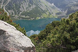 遠景,山,波蘭上塔特拉山