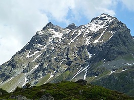 雪,山,silvretta