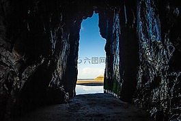 海洞,孔,光