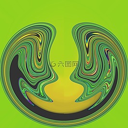 抽象,绿色,艺术打印