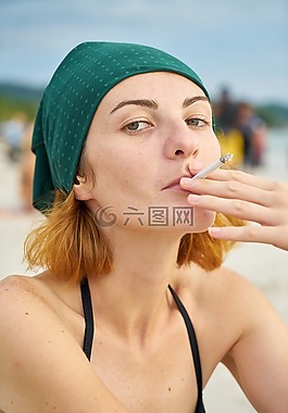 模型,香煙,女孩