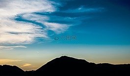 自然,山,天空