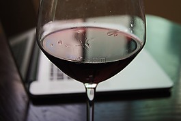 红酒,杯,计算机