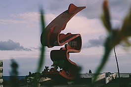 藝術(shù),雕塑,紅色