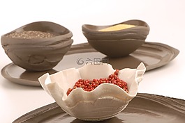 陶瓷,碗,陶