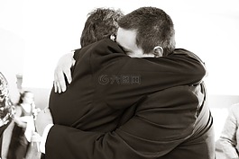 拥抱,父亲,儿子