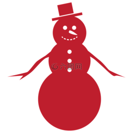 雪人,冬天,雪