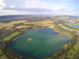 砾石坑,鸟瞰图,pratzschwitz