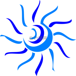 太陽,程式化,漩渦