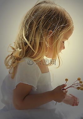 女孩,純粹,天使