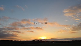 云,溶膠,日落