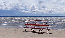 海,海灘,沙