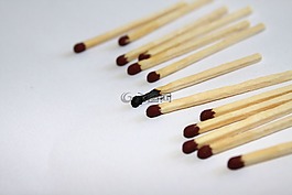 火柴,燒,火柴盒
