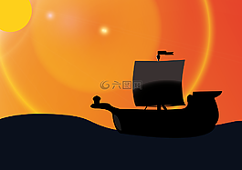船舶,海盜,海盜船