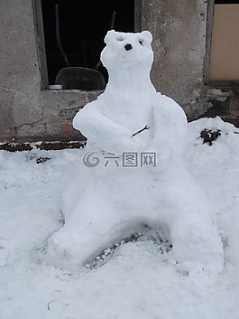 熊,雪,冬天