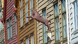 山,tyske bryggen,挪威