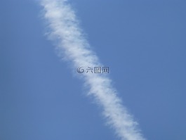 徑,飛機(jī),藍(lán)色的天空