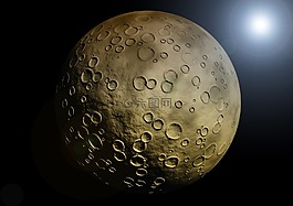 行星,月球,背景