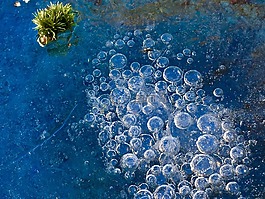 空氣泡沫,冰,凍結