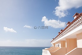 建設,陽臺,酒店