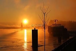 霧,心情,太陽