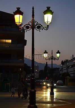 燈籠,晚上,光