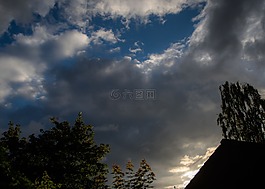 天空,云,黑暗