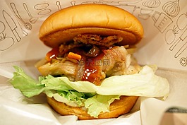 食品,餐廳,漢堡