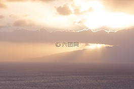 太陽(yáng),云,abendstimmung
