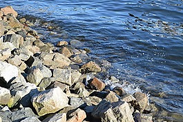 海洋,巖,海浪