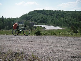 自行車,景觀,山