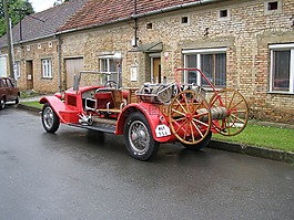 汽車,消防員,復古