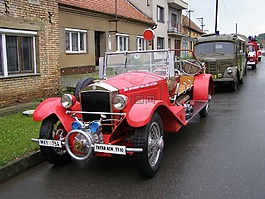 汽車,消防員,復古