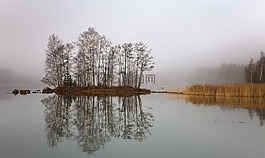 岛,湖,海滩