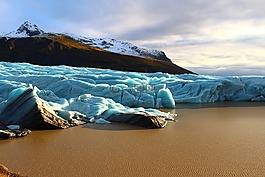 svinafellsjokull,冰島,冰山一角