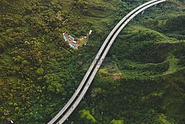 空中的視圖,公路,景觀