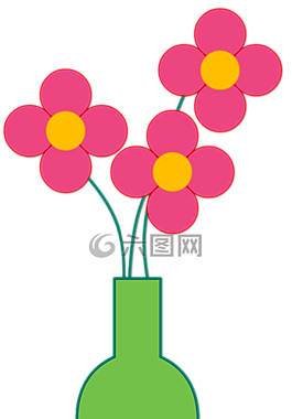 鮮花,花瓶,安排