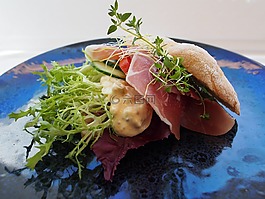 三明治,seranoskinke,snackfood