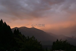 日落,心情,自然現象