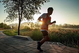跑步,清晨,拼搏