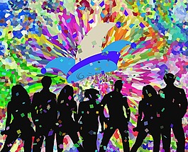 嘉年華,五彩紙屑,傻瓜時間