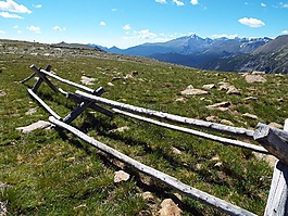 木柵欄,山,科羅拉多州