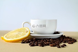 咖啡,豆類,杯